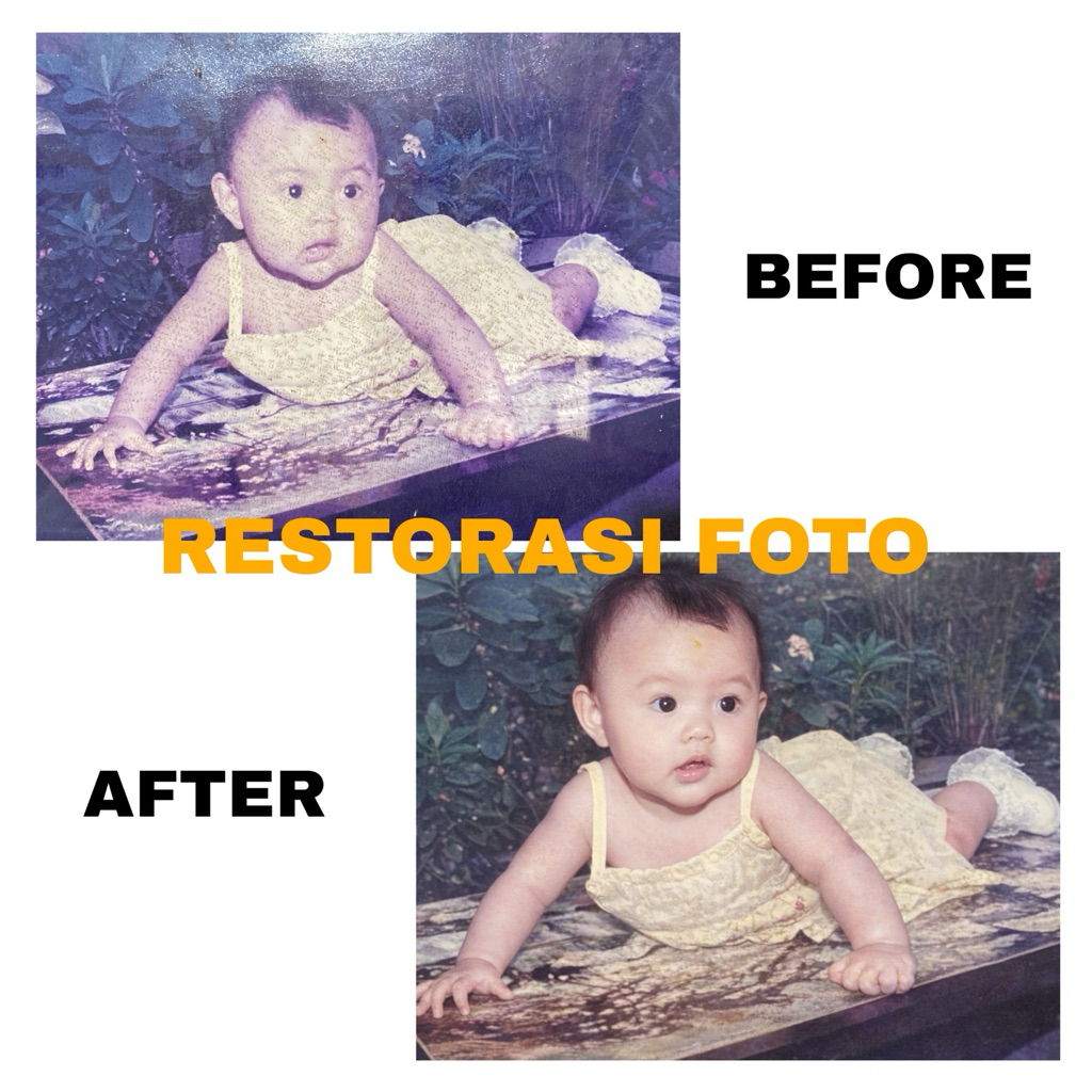 Jasa Restorasi Foto Jadul Rusak | Perbaikan Foto Lama Digital AI