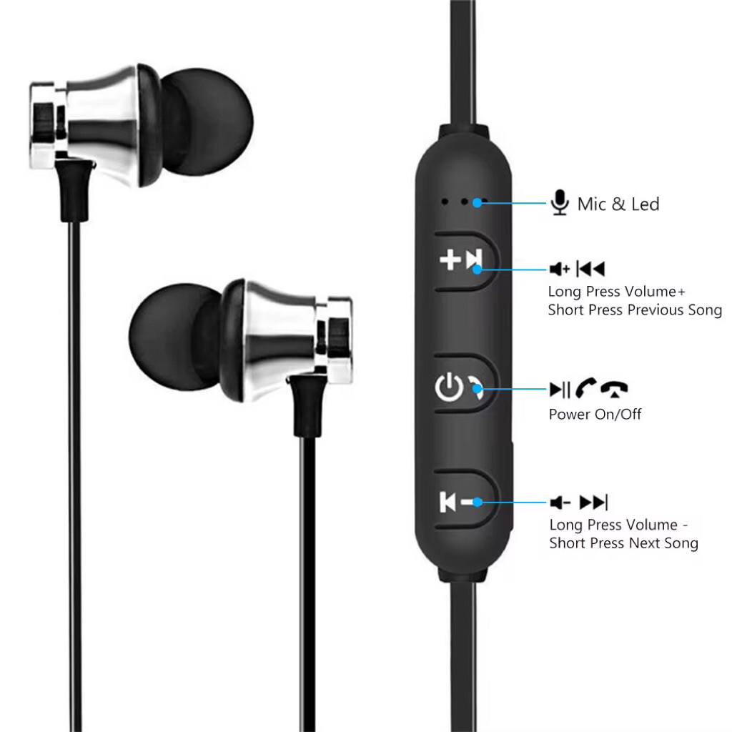Headset Bluetooth Magnetik Jbl Termurah Earphone Handsfree Headphone Bass
