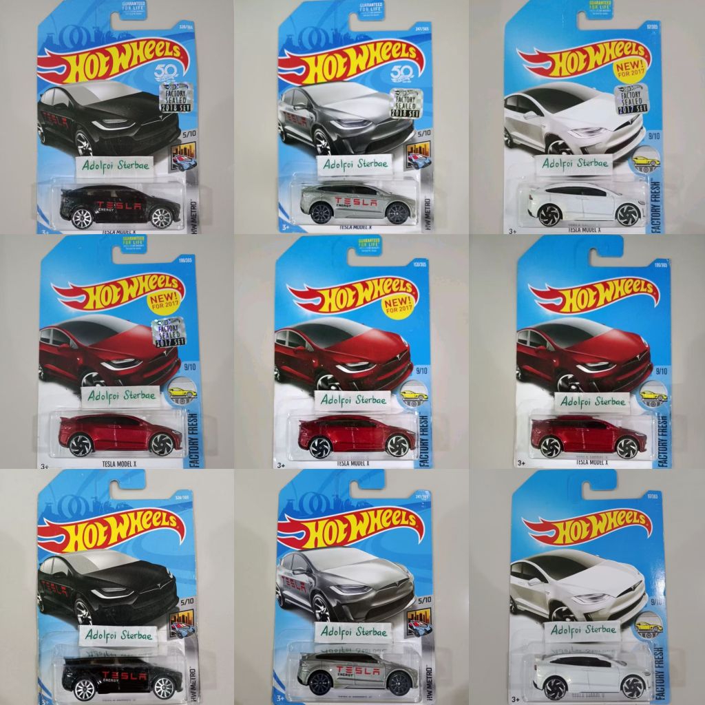 hotwheels hot wheels tesla model x hw metro factory sealed tesla energy factory fresh akta hw green 
