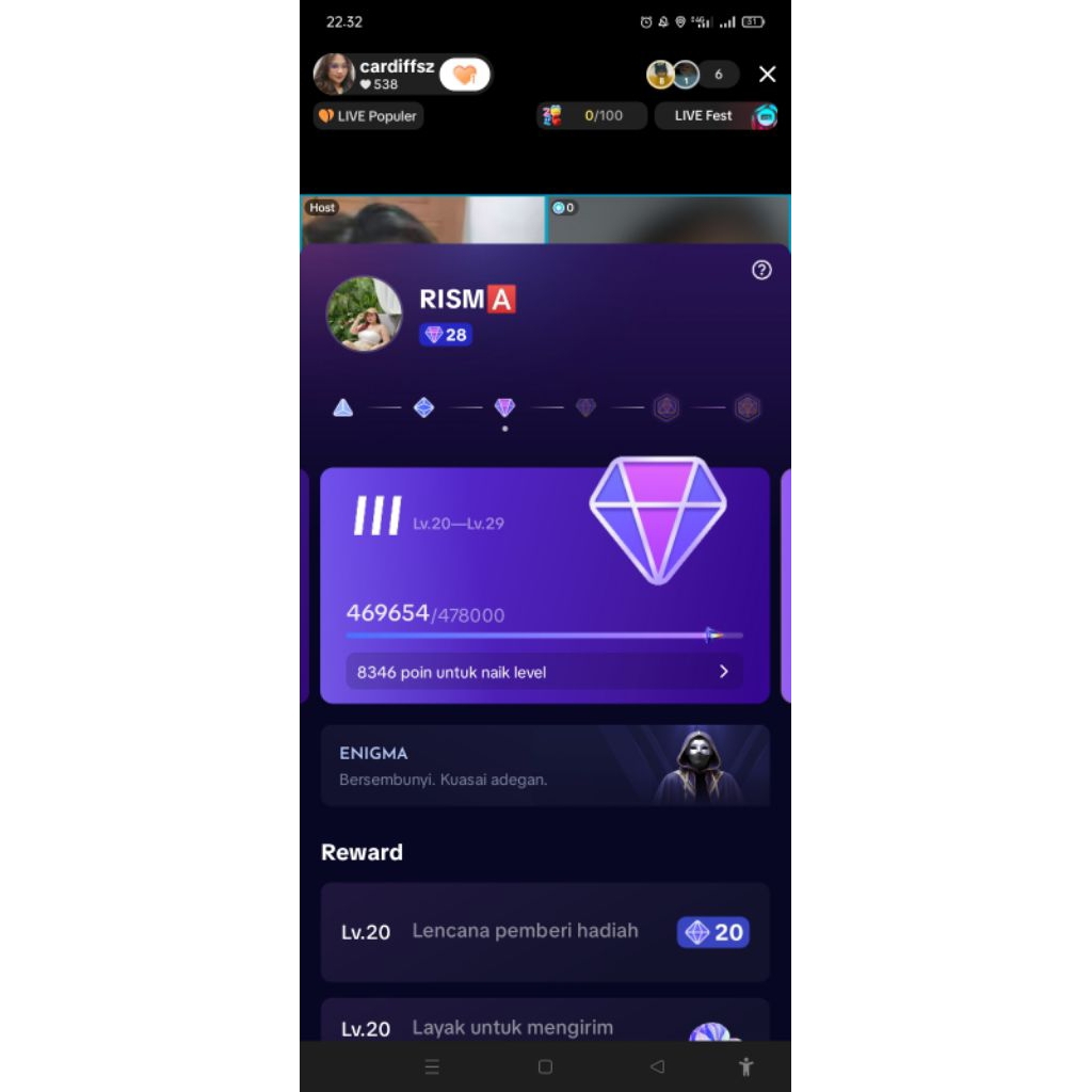 AKUN TIKTOK LEVEL 28