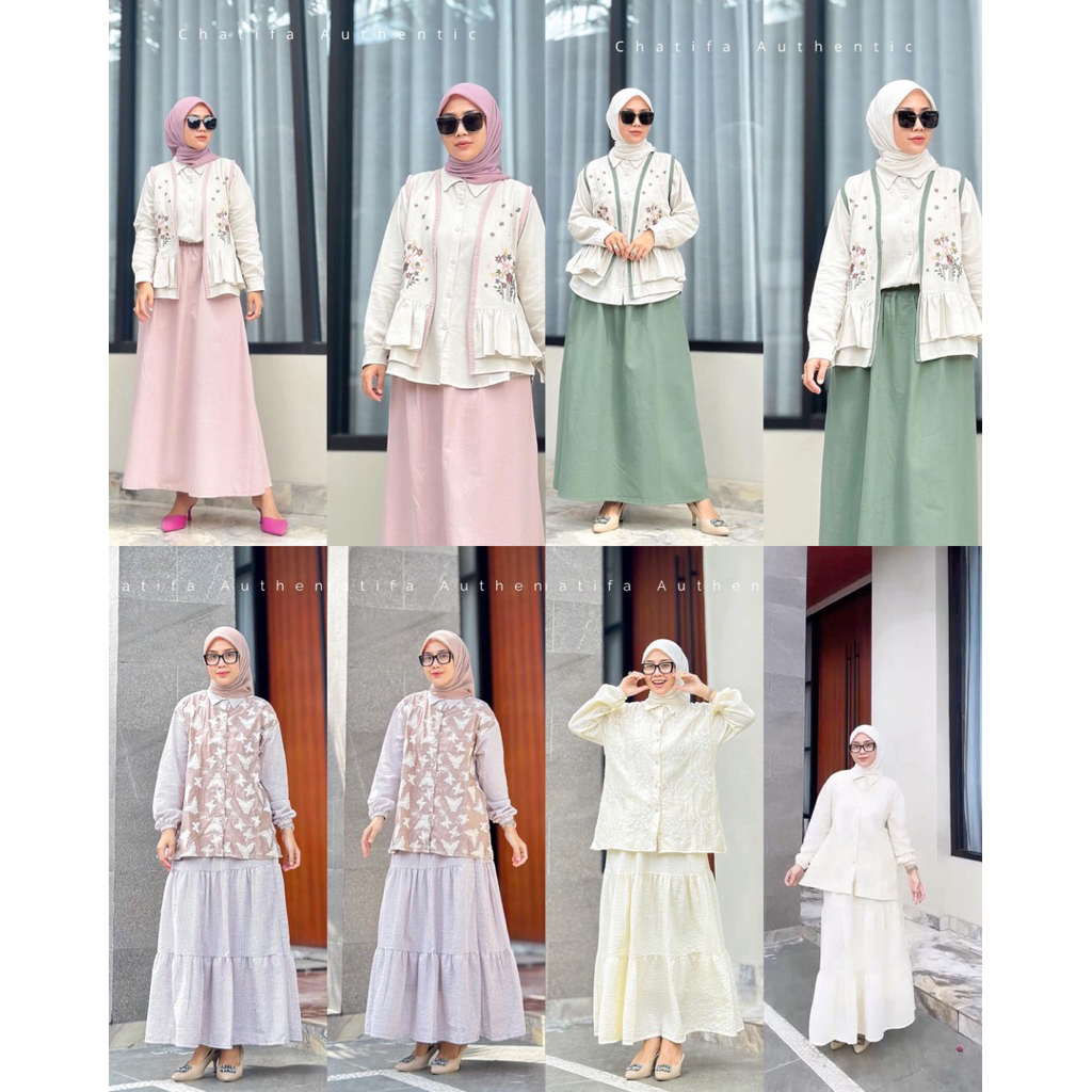 SETELAN ROK CHATIFA ORIGINAL