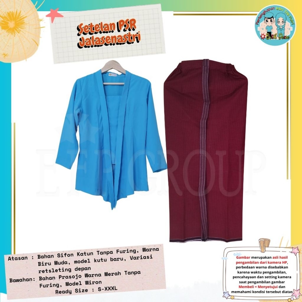 SETELAN PSR JALASENASTRI BAHAN SIFON LURIK PRASOJO