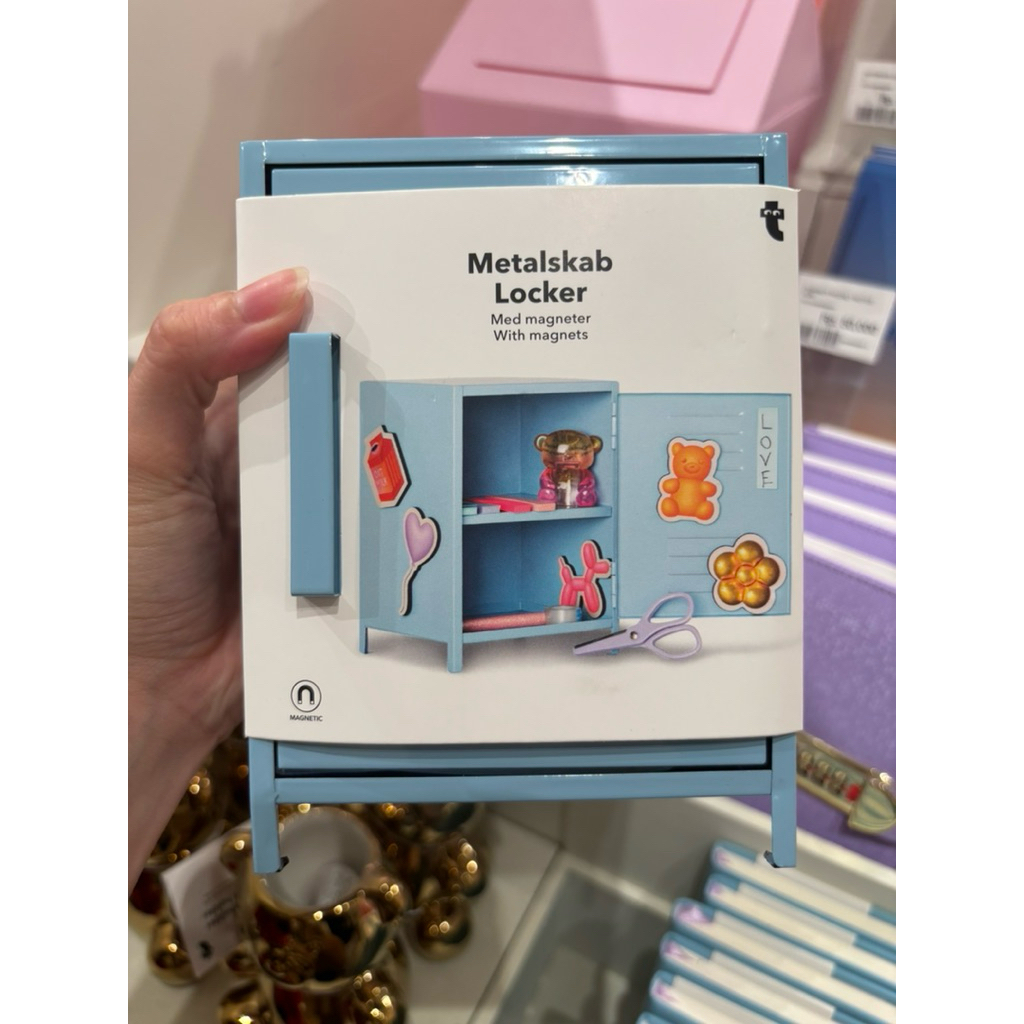 Flying Tiger Mini Metal Locker - Organizer Loker