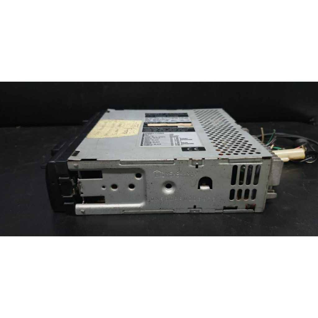 Head Unit single din Denon kaset cassette DCR-530RD jadul kondisi on tapi rusak