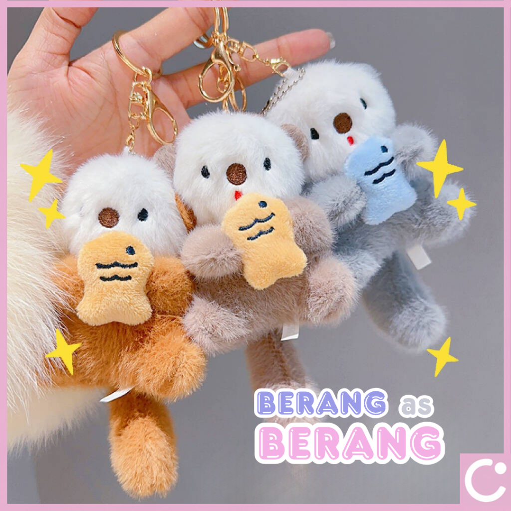 [Charmify] Gantungan Kunci Boneka Hewan Berang Berang Otter Bag Charm Keychain