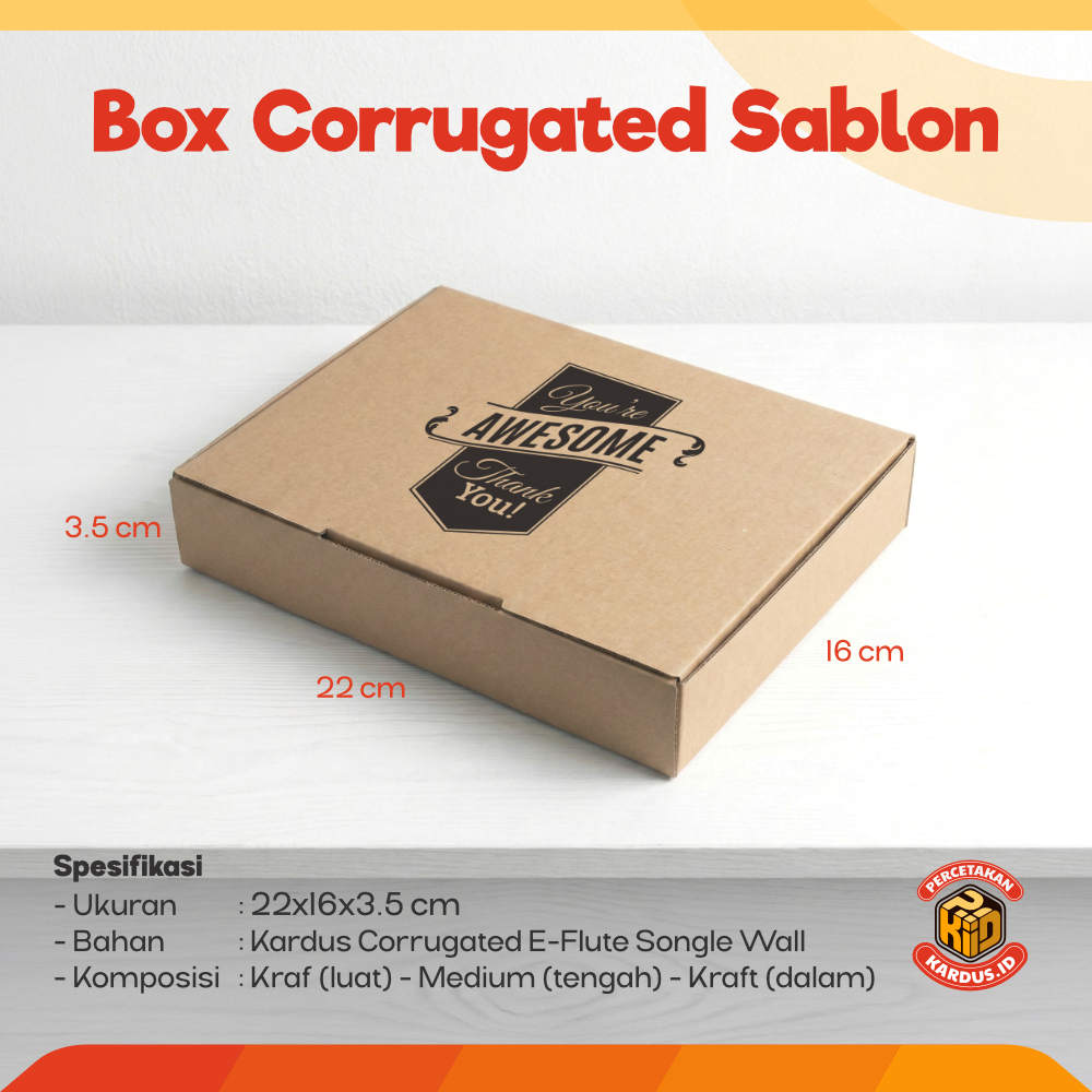 SABLON /CETAK KARDUS CORRUGATED  | DIE CUT | KOTAK KARTON | BOX PACKING SOUVENIR PIZZA