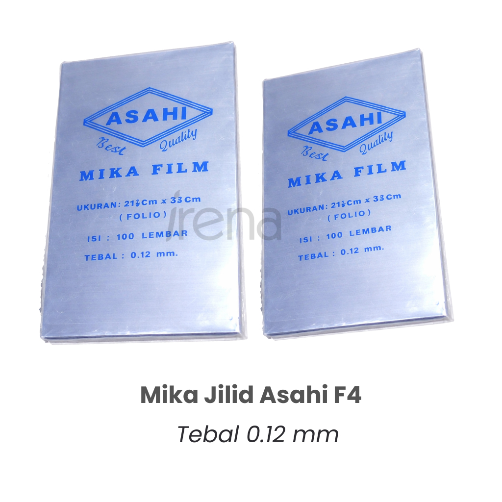ASAHI Mika Jilid F4 Tebal 0.12mm Pak Isi 100 Lembar / Cover Mika Jilid