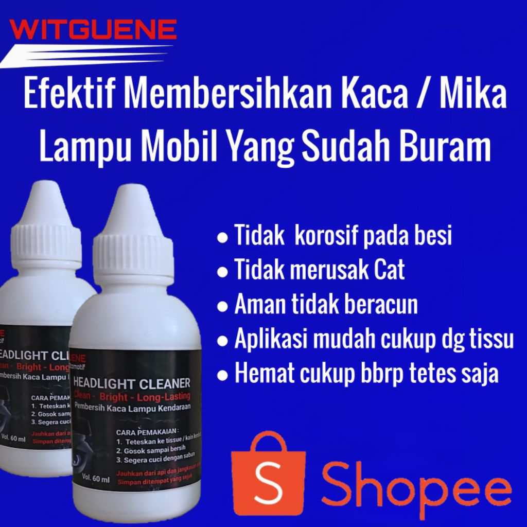Pembersih Kaca Lampu Mobil Yang Buram WITGUENE