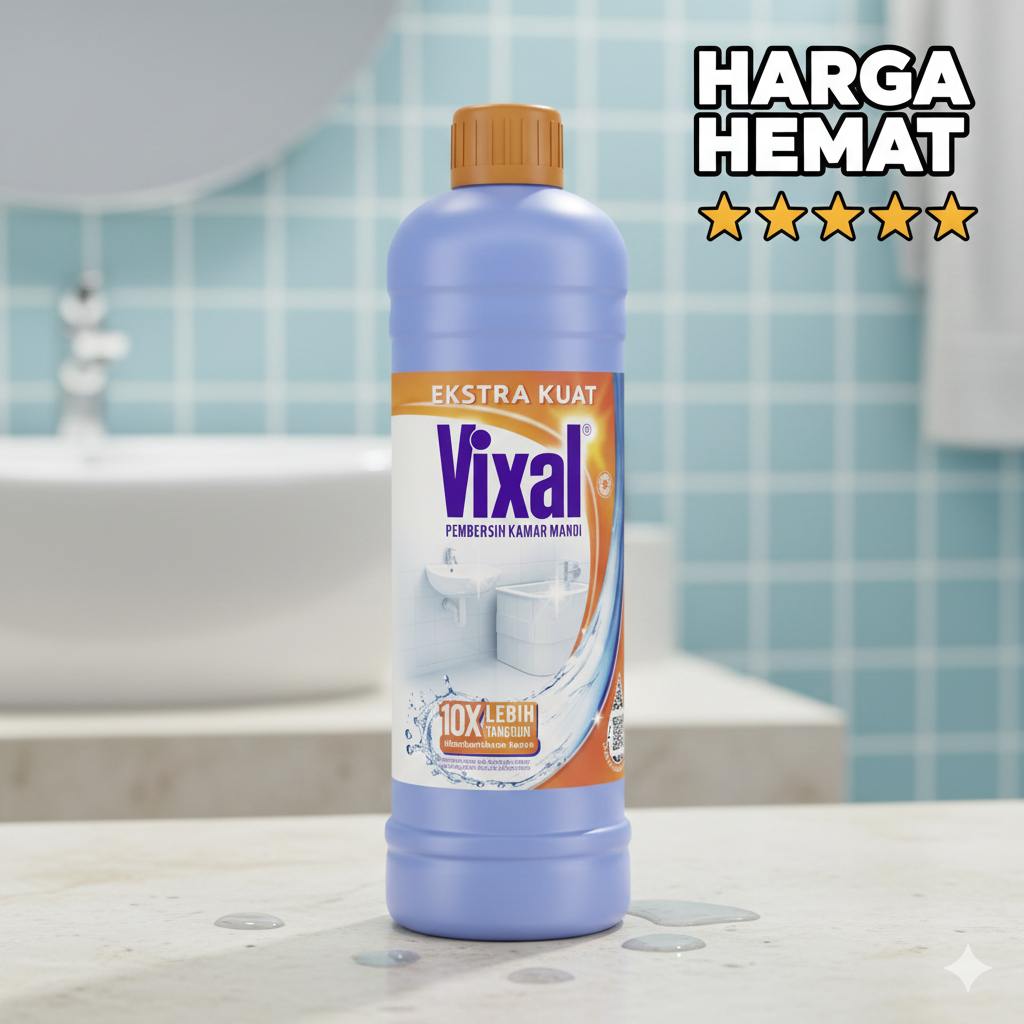Vixal Pembersih Kamar Mandi 750ml – HCl Anti Kerak, Ampuh & Aman
