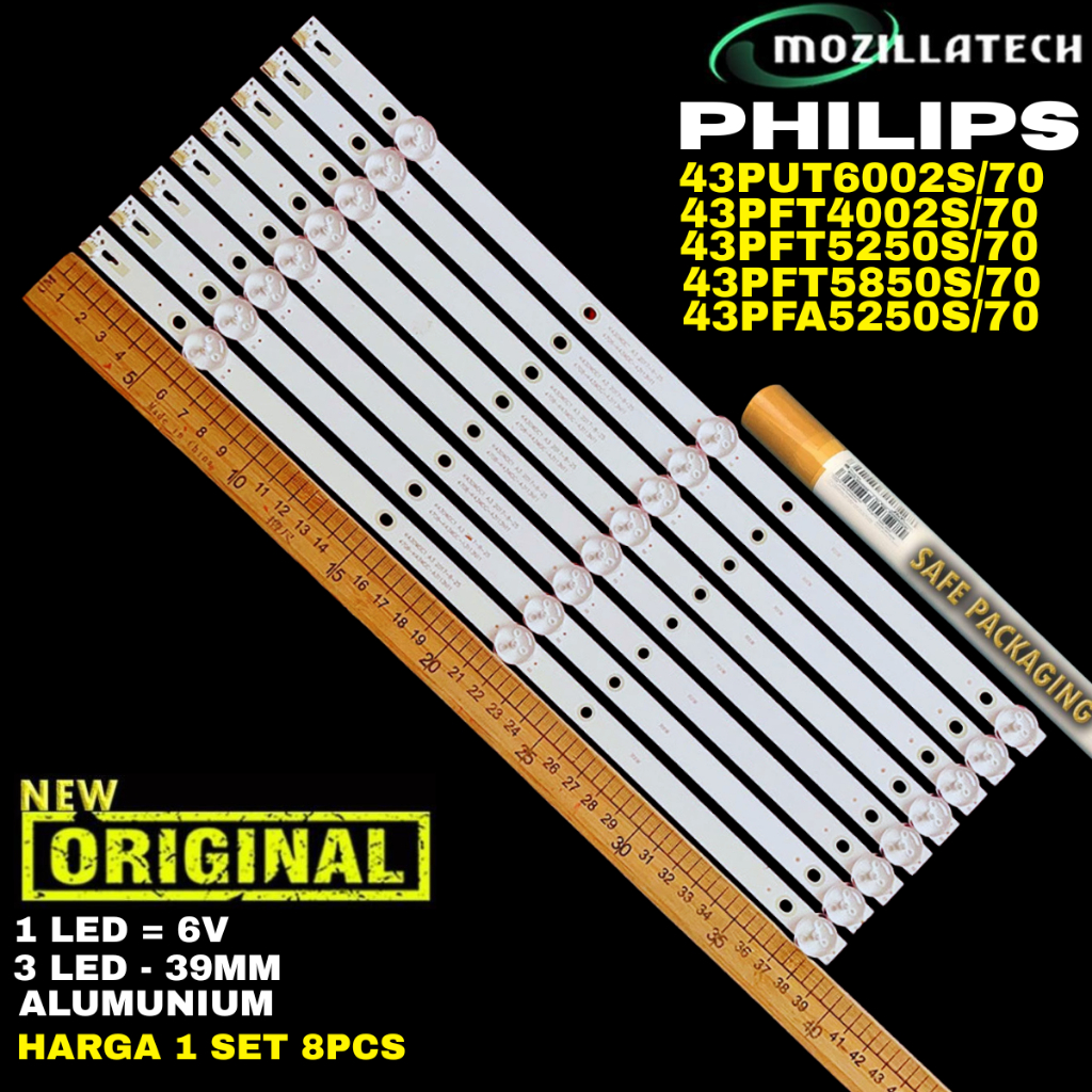 BACKLIGHT PHILIPS PHILIP 43PUT6002S 43PFT4002S 43PFT5250S 43PFT5853S 43PFT6100S