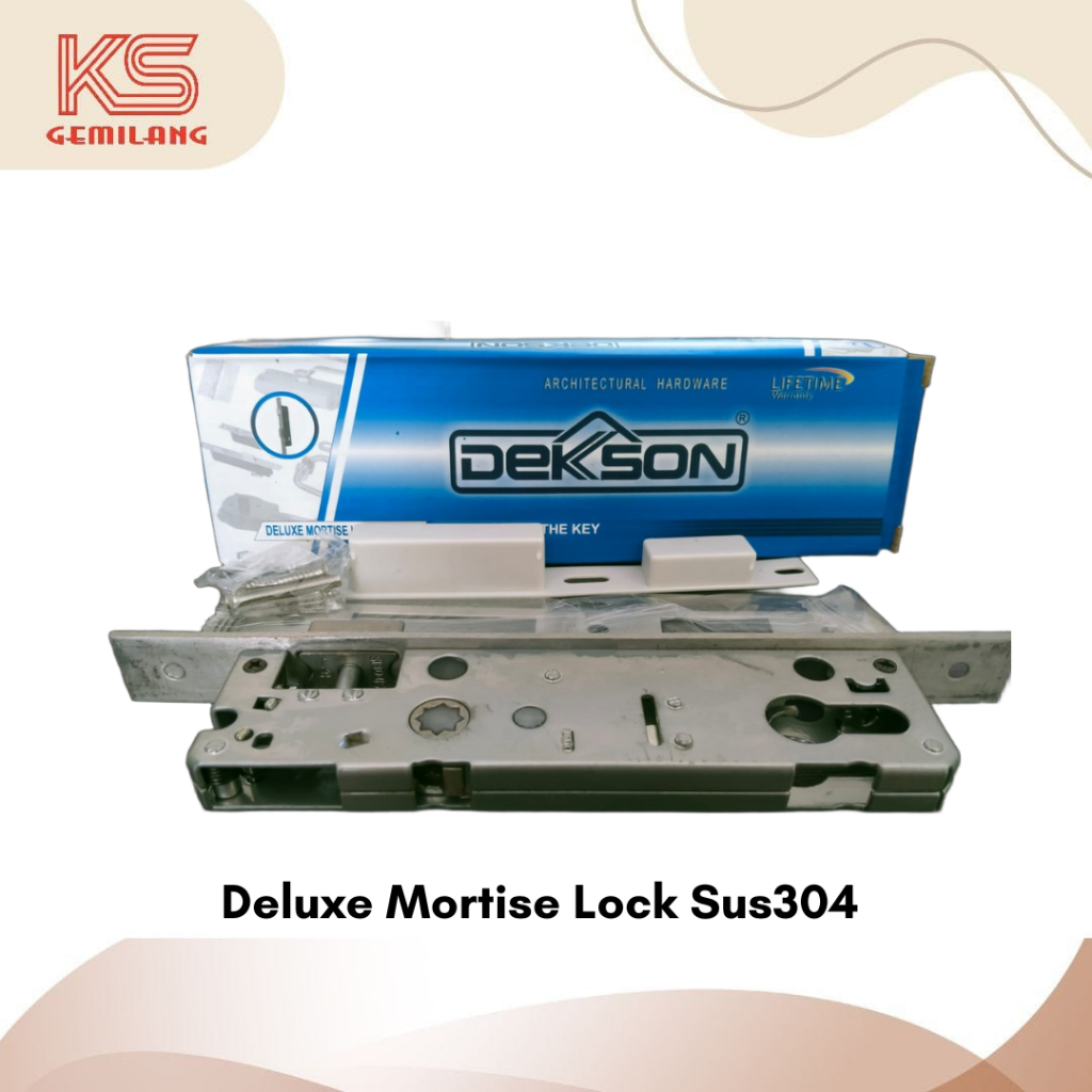 Mortise Lock Dekson 84030 Body Kunci Pintu Aluminium Lidah - Lockcase