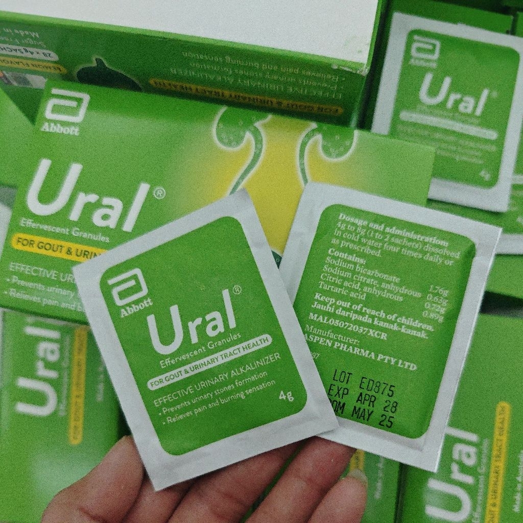 (Sachet) Ural effervescent granules harga per sachet exp 2028