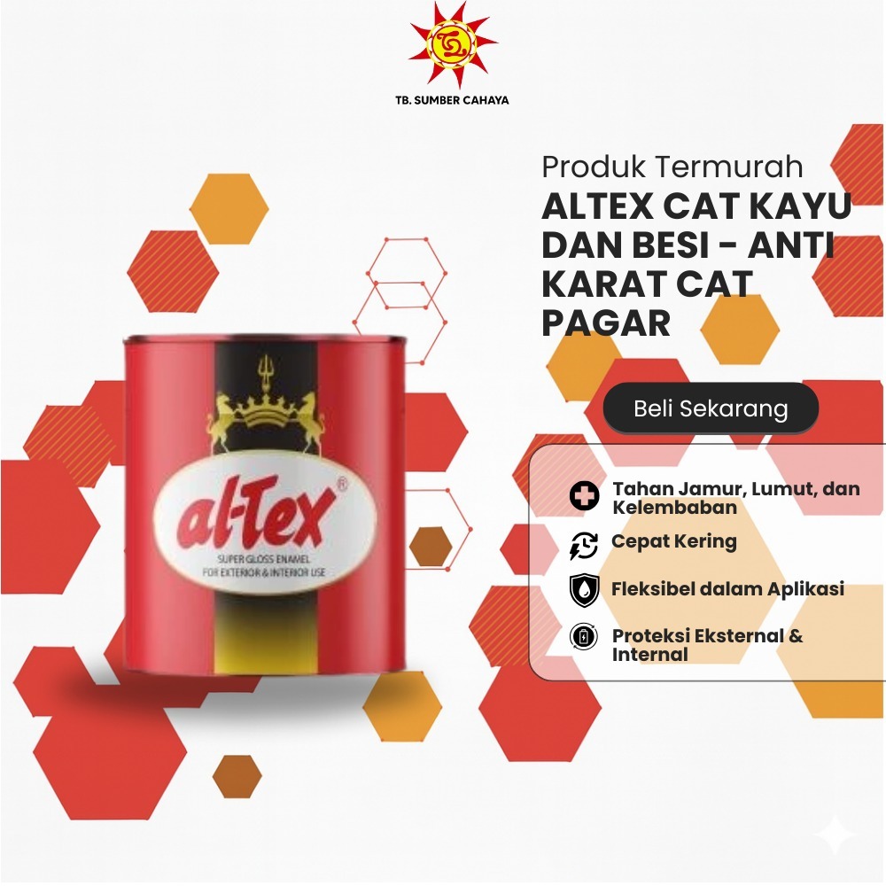 Altex Cat Kayu dan Besi - Anti Karat Cat Pagar