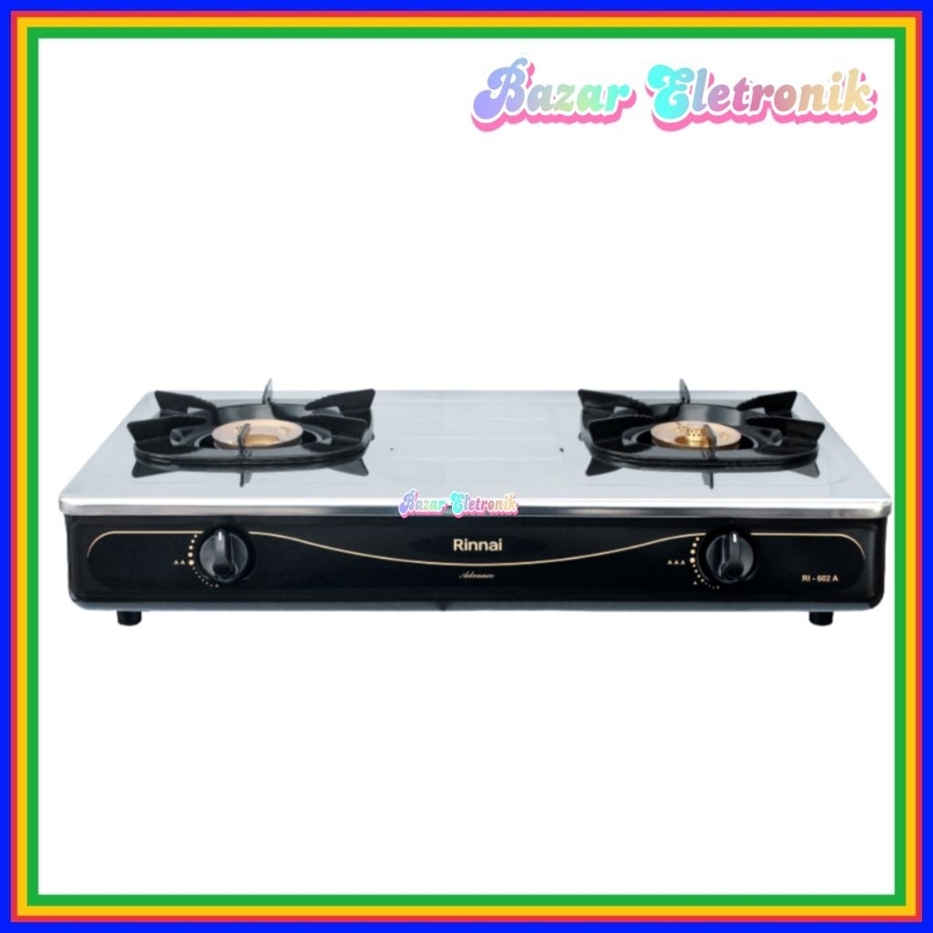 RINNAI 602 A / KOMPOR GAS RINNAI 602A / KOMPOR RINNAI 2 TUNGKU / RINNAI RI-602A