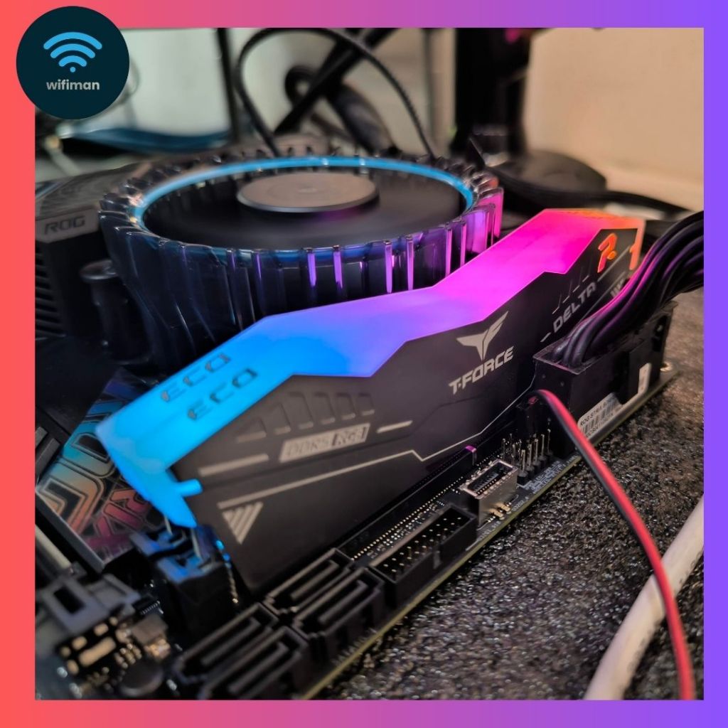 Ram Team T-Force Delta RGB DDR5 64GB (2X32GB) 6000Mhz  - Ram Team Delta DDR5 64GB