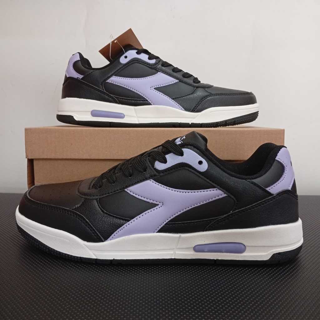 Sepatu sneakers wanita Diadora Noya Women's Sneakers Shoes - Black - ORIGINAL