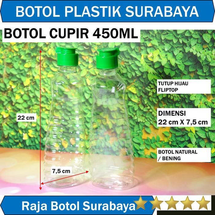Botol Sabun Cuci Piring 450 ml tutup Fliptop Ulir Hijau Hitam Kuning Putih Kemasan wadah plastik