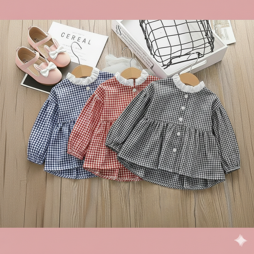 NAZIFA Blouse  anak perempuan / Atasan  Anak Perempuan 1-12 Tahun