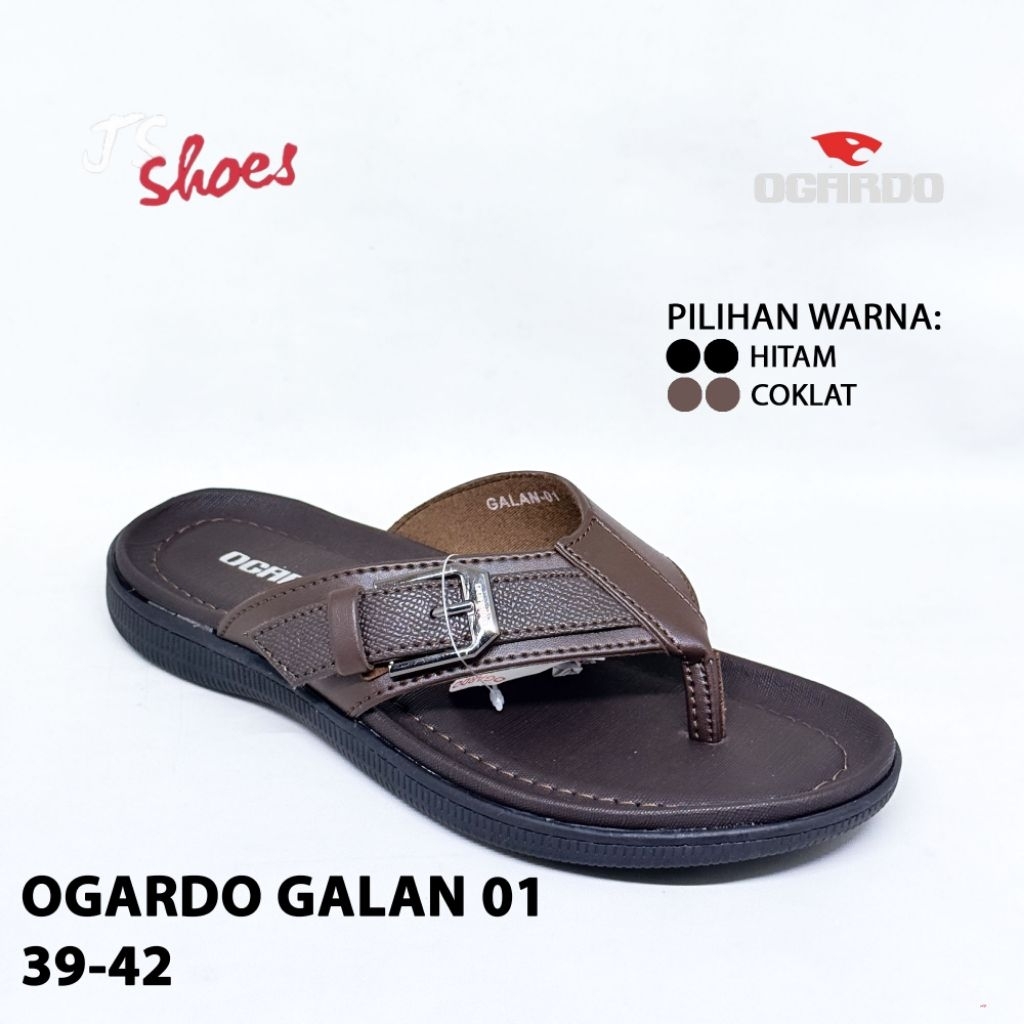 OGARDO GALAN 01 - SANDAL JEPIT CASUAL PRIA DEWASA MERK OGARDO ORIGINAL