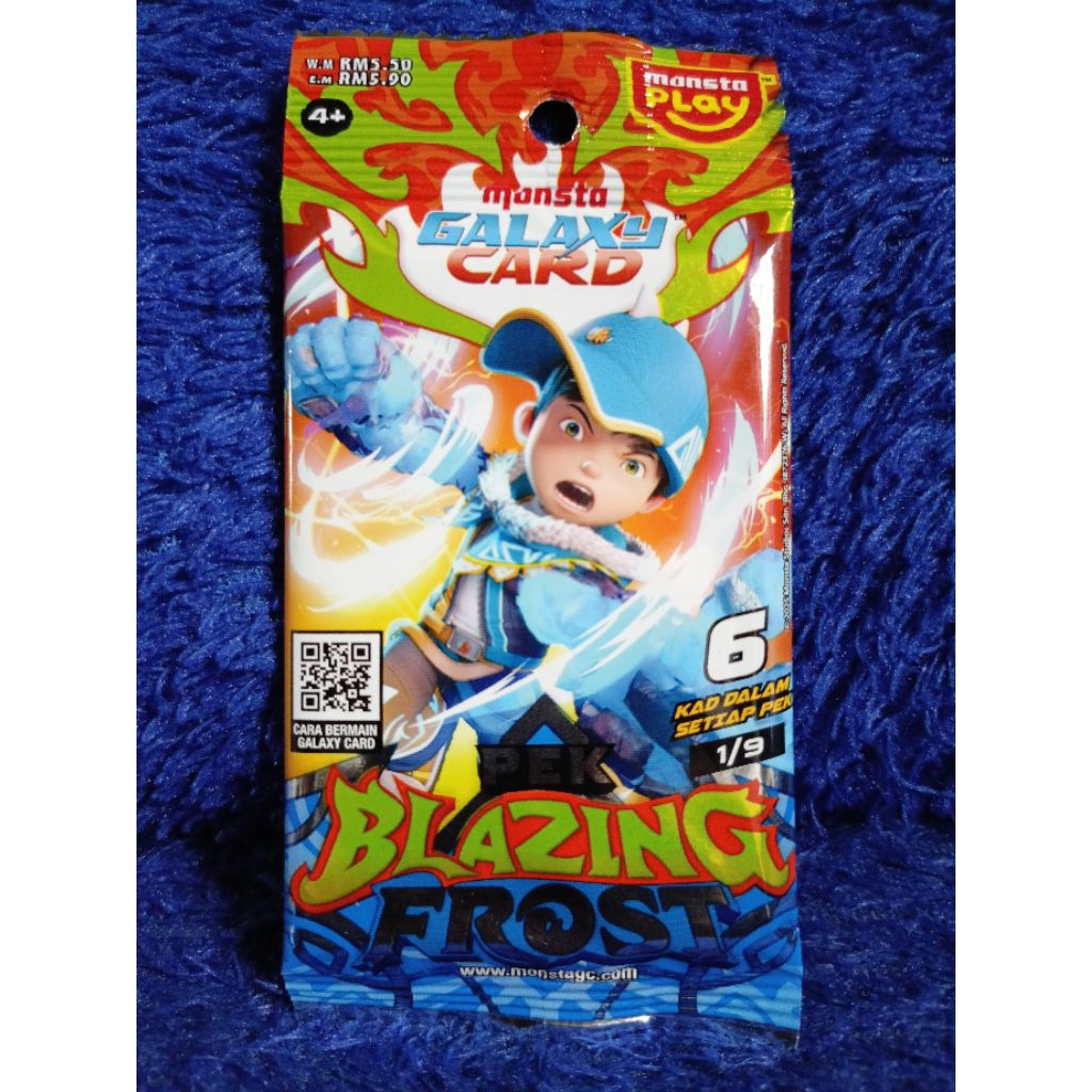kartu Boboiboy pek Blazing Frost 1/9