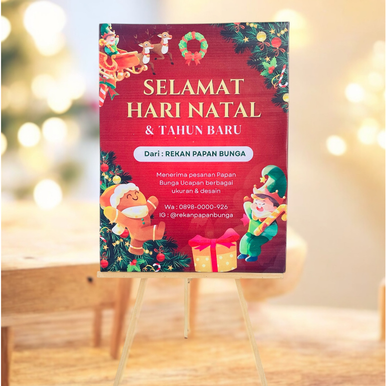 Papan Ucapan Tanpa Bunga Murah | Flower Standing Congratulations Ucapan Selamat Grand Opening Toko B