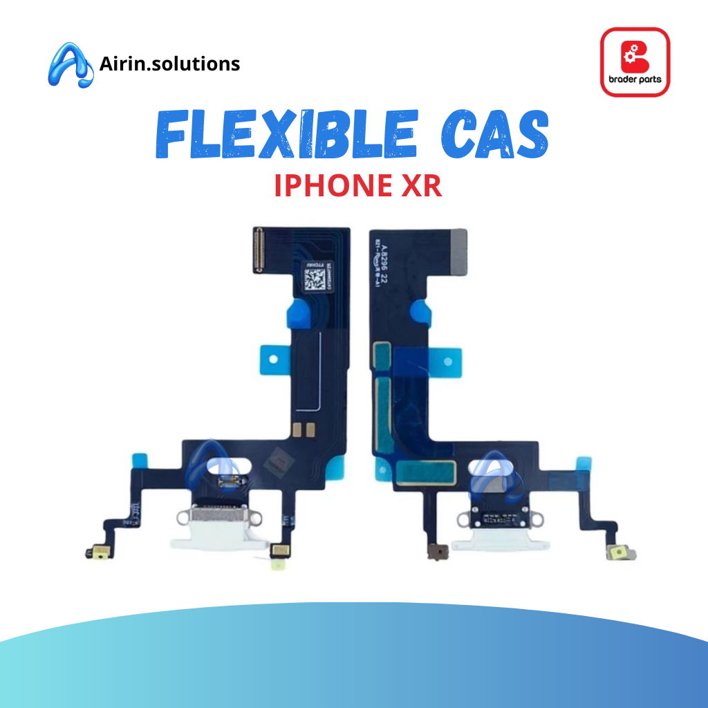 FLEXIBLE CHARGER ORI IPHONE XR BLACK BRADERPARTS.