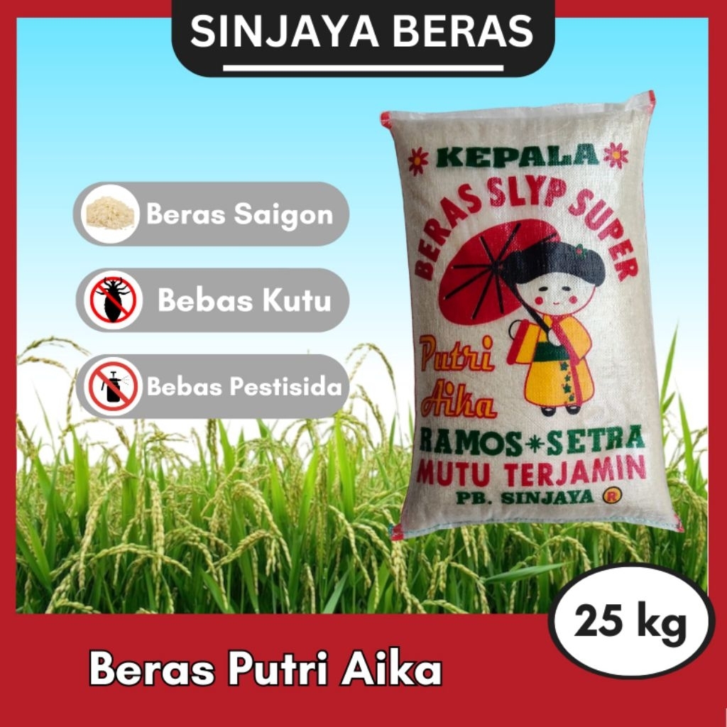 Beras Putri Aika Saigon Asli 25kg