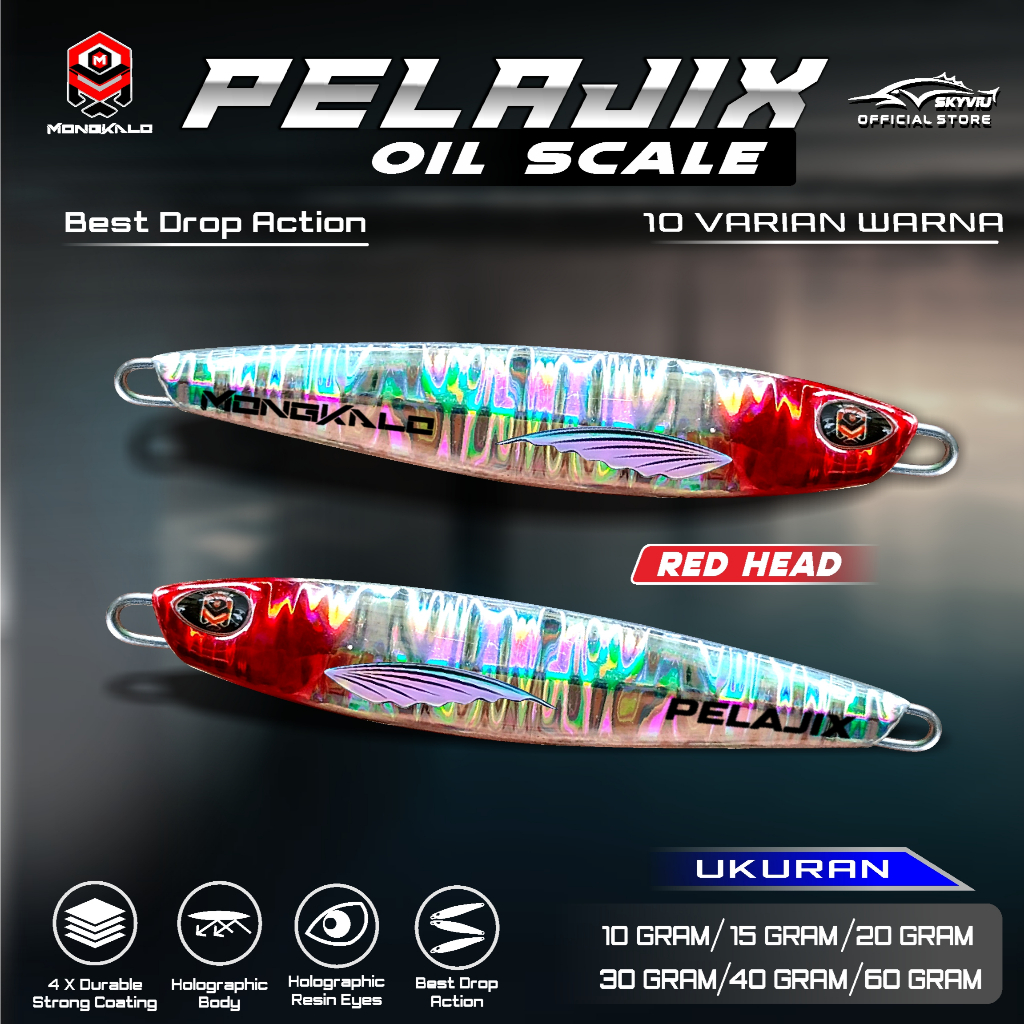 Mongkalo Pelajix Minyak noGID noMotif Candy 30 Red-Head