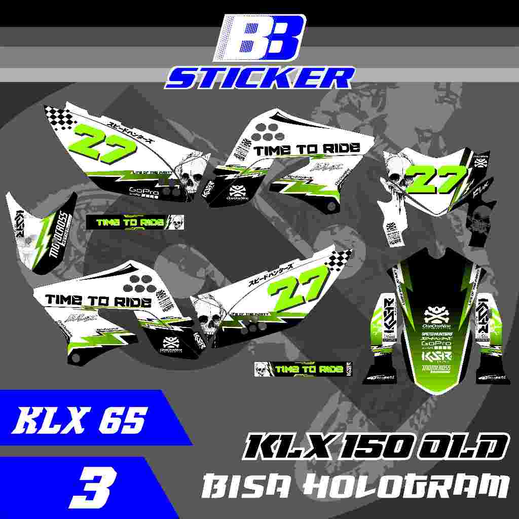 Striping KLX Lama Stiker KLX Lama KLX 150 SPAKBOR BELAKANG PENDEK  Klx 65