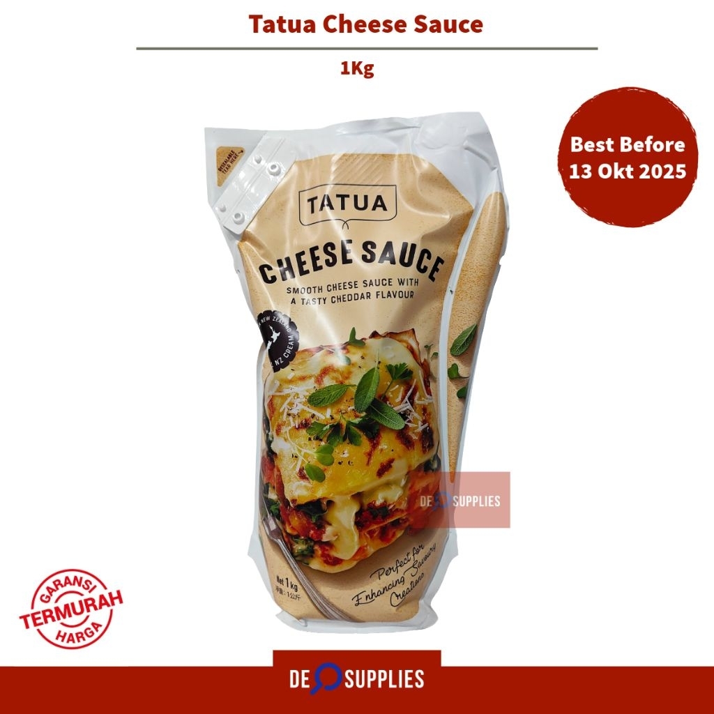 Tatua Cheese Sauce 1kg - Saus Keju Cheddar Premium New Zealand