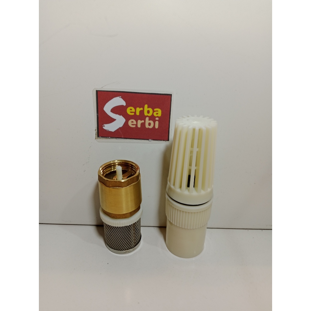 (1" KLEP) Klep pembuangan pompa air bawah foot valve