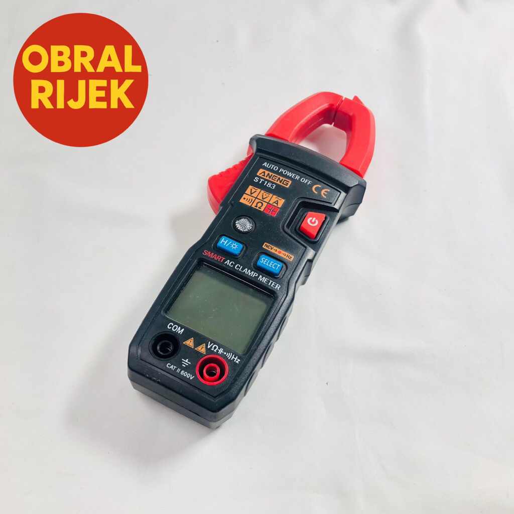 [RIJEK RUSAK] Digital Multimeter Tang Ampere Voltage NCV Tester Clamp - ST183