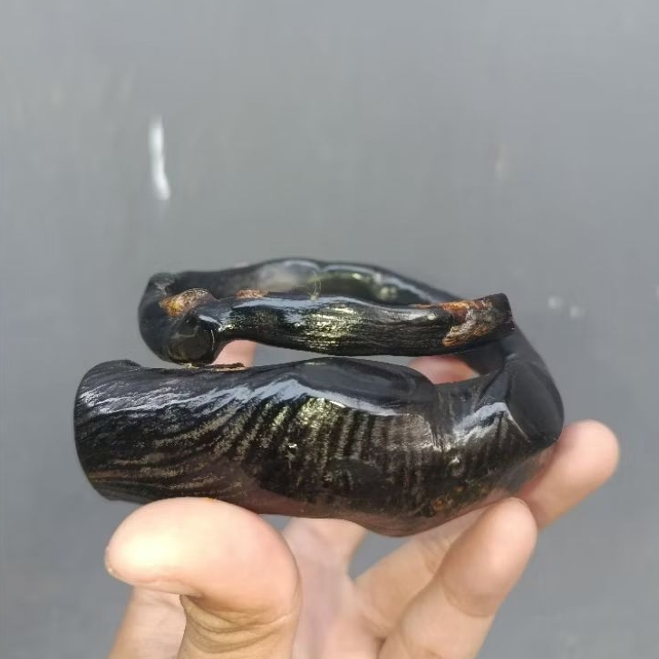 HJ-gelang akar bahar hitam original