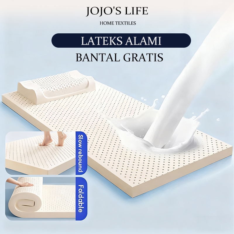 Kasur Natural Latex 100% Asli Premium - Ketebalan 7.5Cm | Tidur Lebih Sehat & Nyaman, Kualitas Hotel