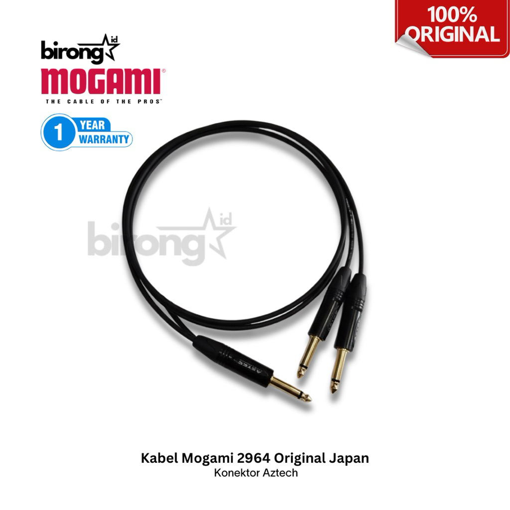 Kabel LCR Splitter Double Akai 6.5 to Akai 6.5mm TS Kabel Mogami Original Japan 2947