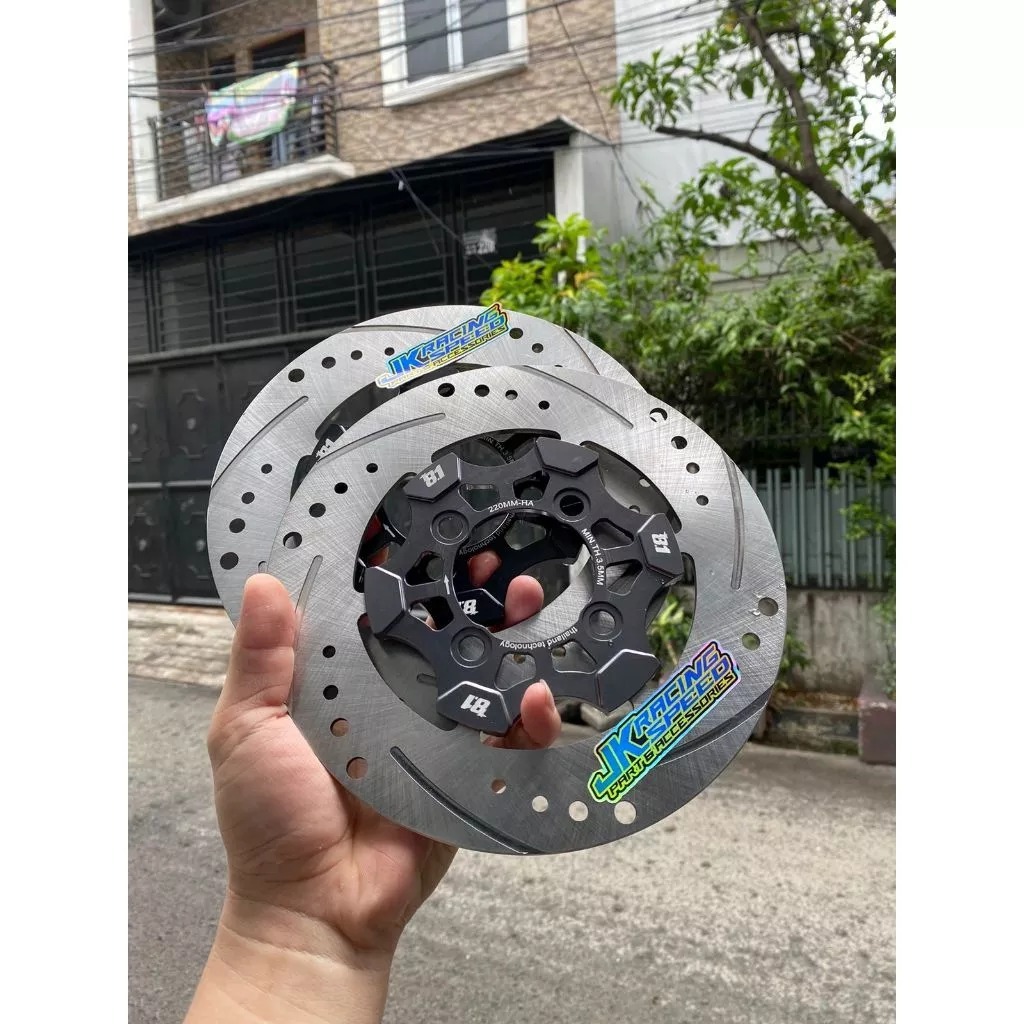 TERBARU  THAILAND PRODUCT DISK CAKRAM ROTOR 8.1 CNC RACING PART 81 formula klik 220 260 mm model bun