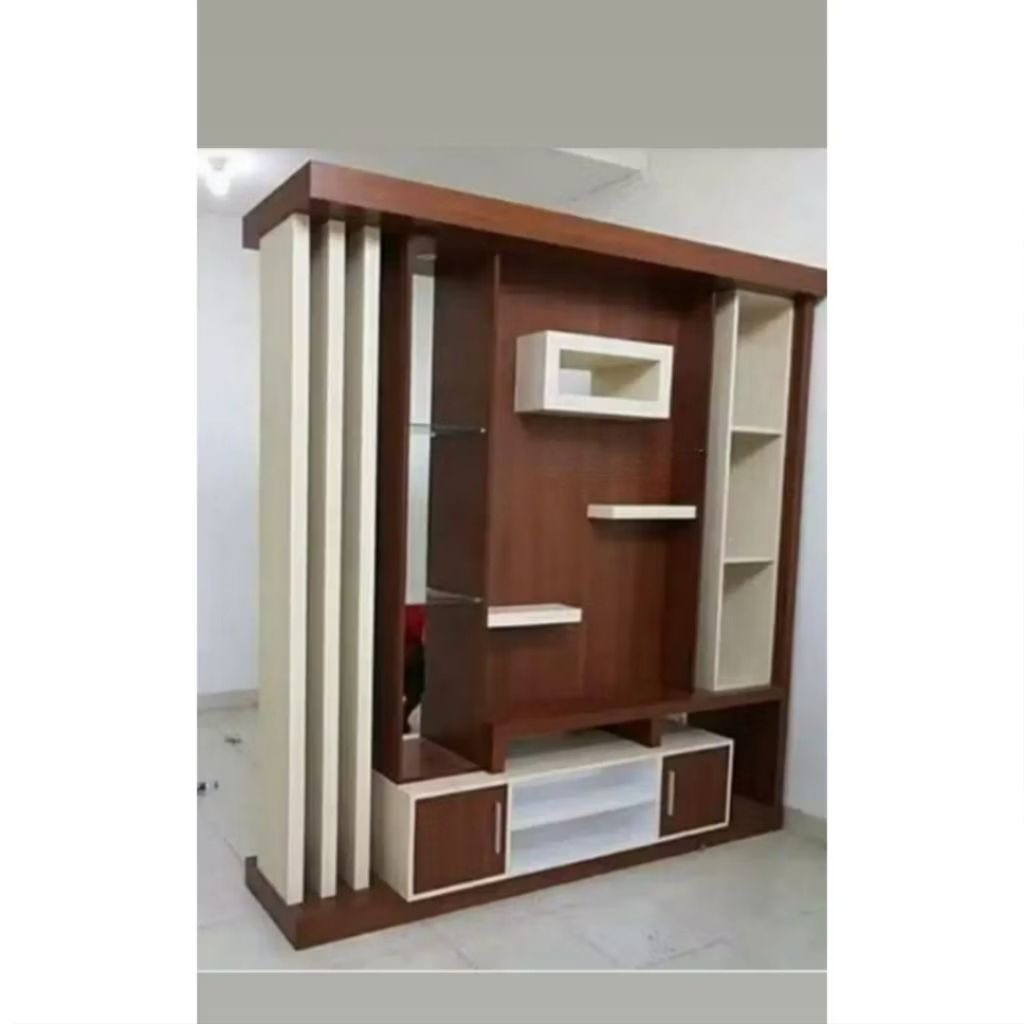 bufet partisi 2 muka kayu jati great A solid/bufet penyekat ruangan jati minimalis ukuran 200x200