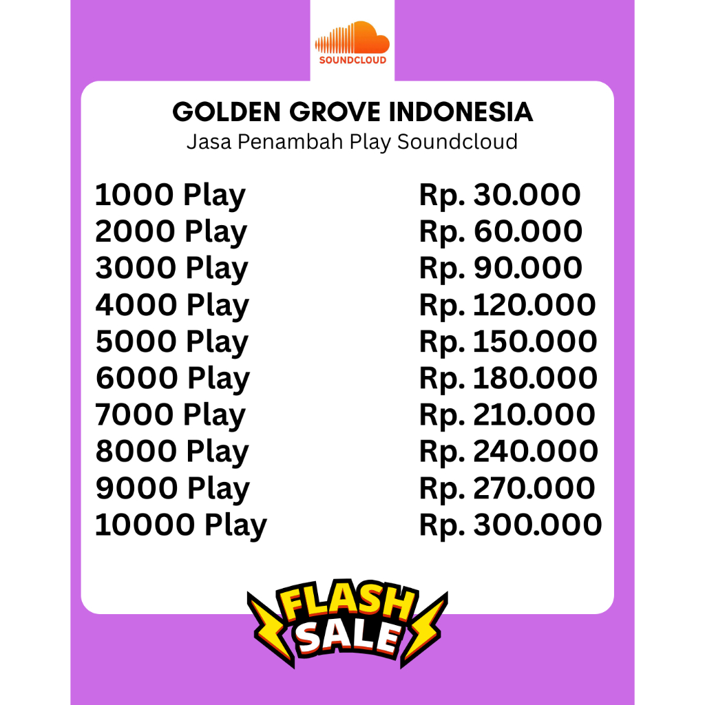 1000 Play Soundcloud | JASA TAMBAH PLAY SOUNDCLOUD