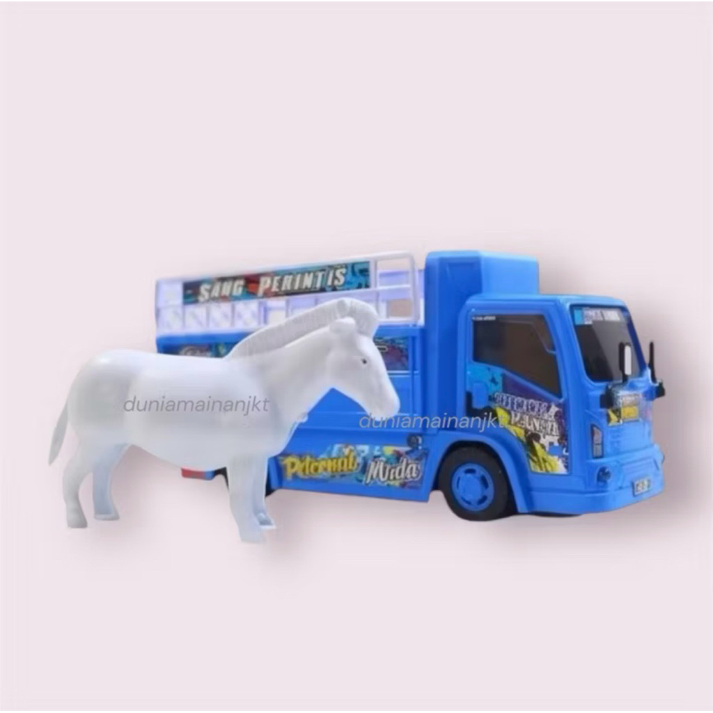 Mainan Mobil Mini Truck Animal Hewan JSP T 06 / Truk Musik Telolet Basuri Ada Lampu Oleng Oldnh Goya