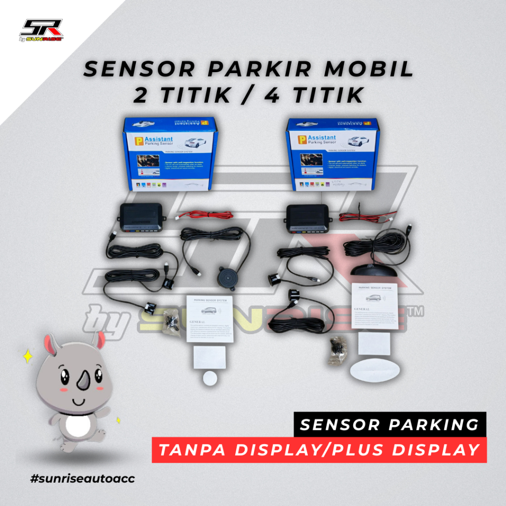 Sensor Parkir Mobil 2 Titik / 4 Titik Dengan Sensor Mobil Belakang Mundur