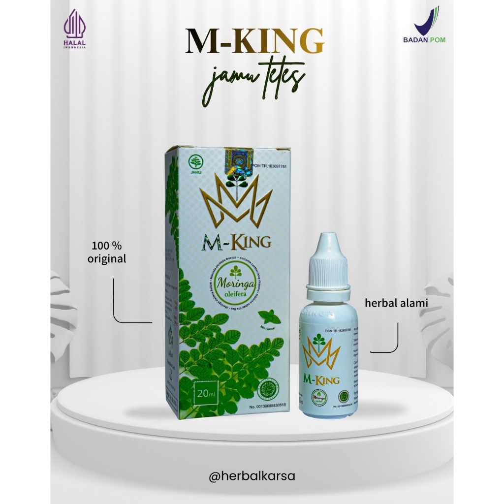 M-King Jamu Tetes Herbal Original BPOM dan MUI