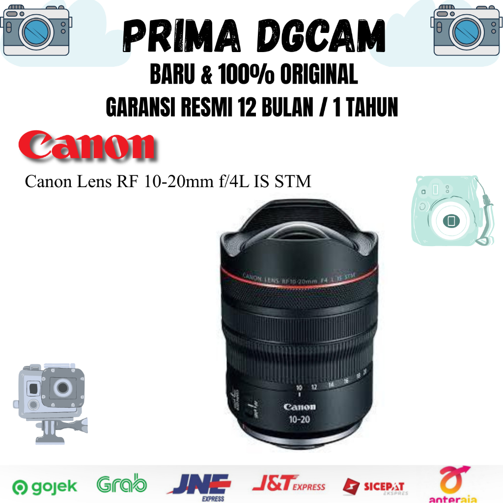 Canon RF 10–20mm f/4L IS STM – Lensa Ultra-Wide Ringkas untuk Foto & Video Garansi Resmi
