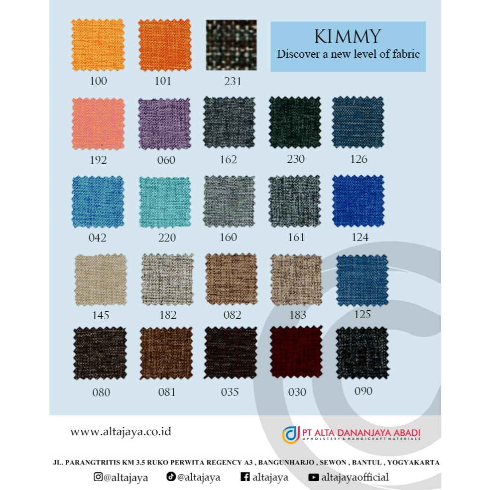 KAIN NEW KIMMY ATEJA FABRIC - INTERIOR, SOFA, JOK, KURSI, TAS ATEJA