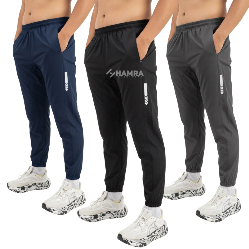 Celana Olahraga Joger Training Parasut Premium Pria Wanita TD 02