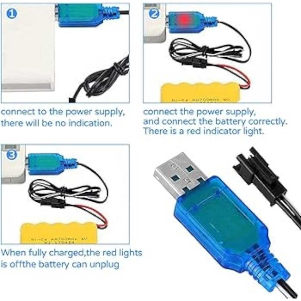 TERMURAH Kabel Cas Mobil RC 2PIN Model USB Panjang Kabel 50Cm Soket Hitam 2Pin
