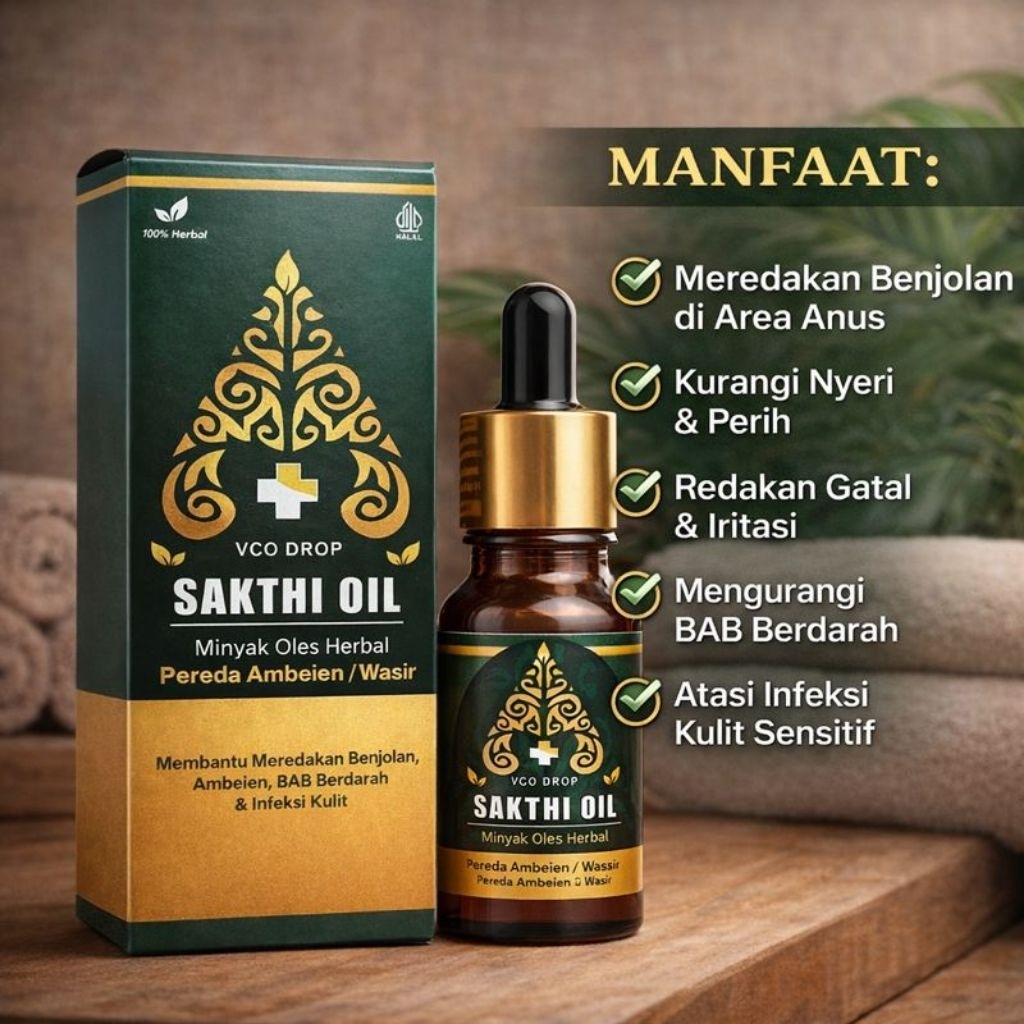 Minyak Oles Ambeien Ampuh , Sakthi Oil Original