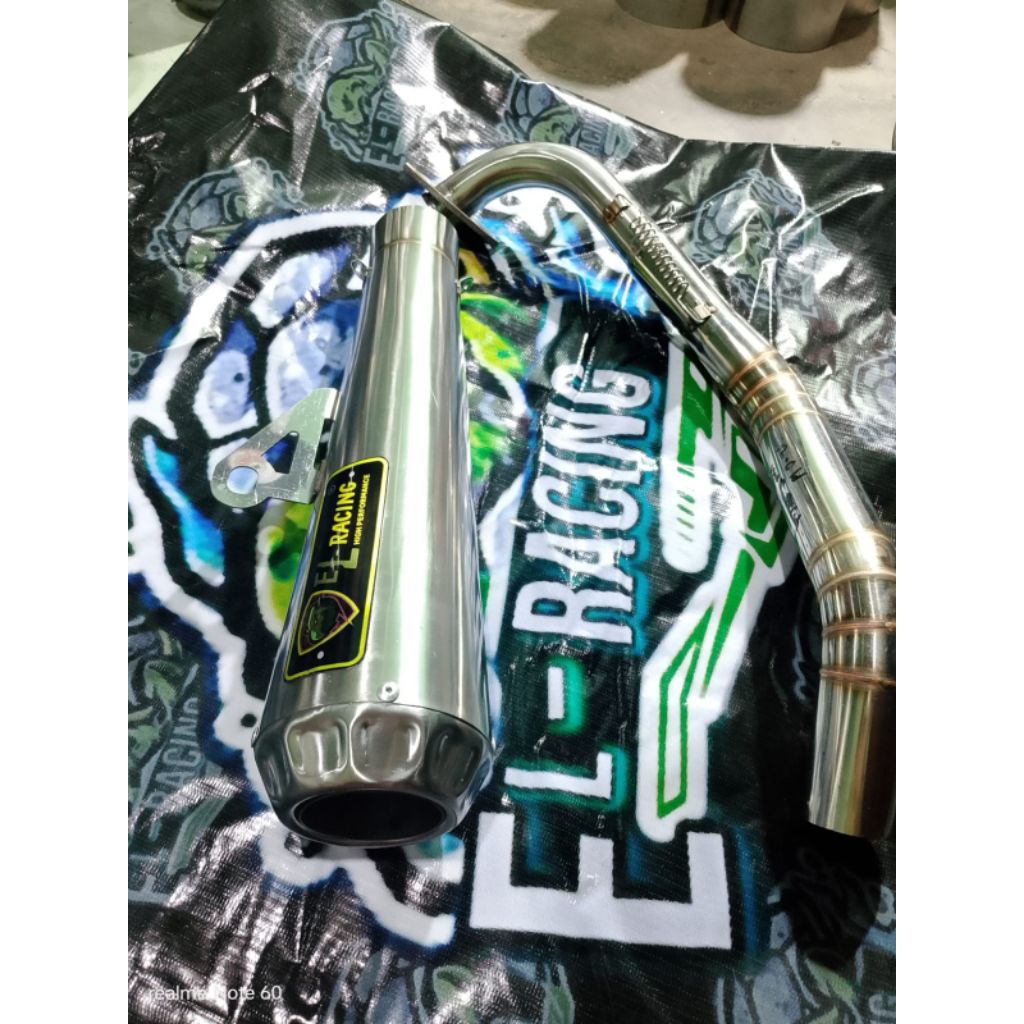 KNALPOT RACING ALL VARIAN SPORT MATIC BEBEK CLASSIC ORIGINAL EL_RACING ,, SILENCER ONLY 