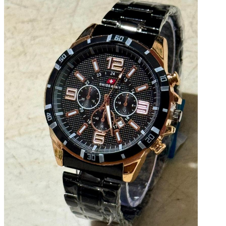 (TM) JAM TANGAN  SWISS ARMY FITUR CRONO VARIASI /TANGGAL AKTIF/ EKSLUSIF FASHION  S9868