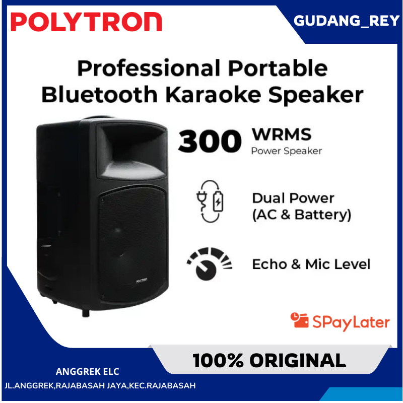 SPEAKER POLYTRON 15INC Speaker Aktif Portable PAS PRO15GP3