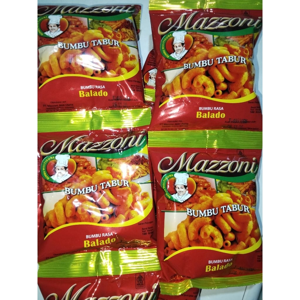 Bumbu Tabur Mazzoni 250gr - Aneka Rasa, Bumbu Alami, Tanpa MSG